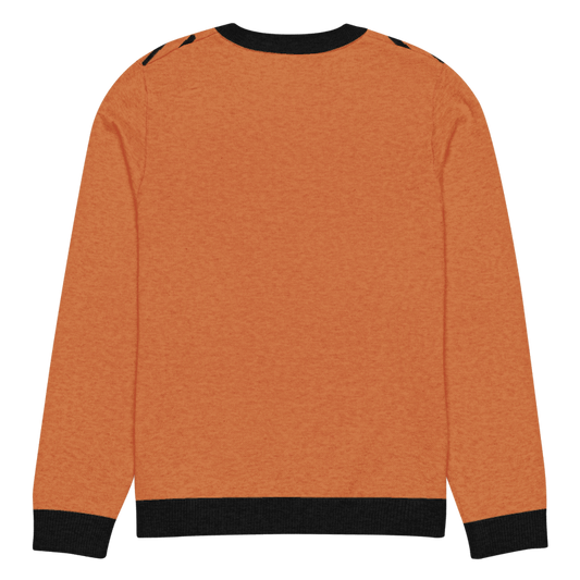 Kaninchen Bitcoin - Klassischer Weihnachts-Strickpullover mit Rundhalsausschnitt