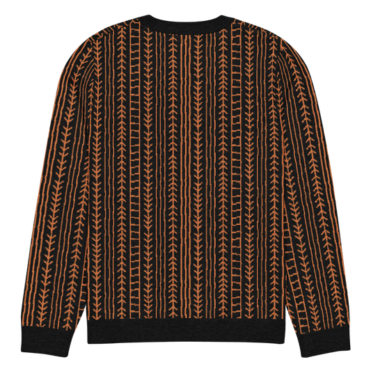 Merry Bitmas! - Klassischer Weihnachts-Strickpullover mit Rundhalsausschnitt